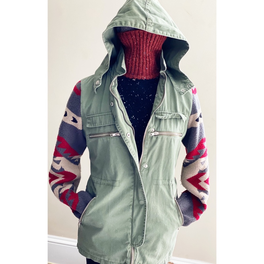 Three & Supply Anorak jacket with Aztec print LUV